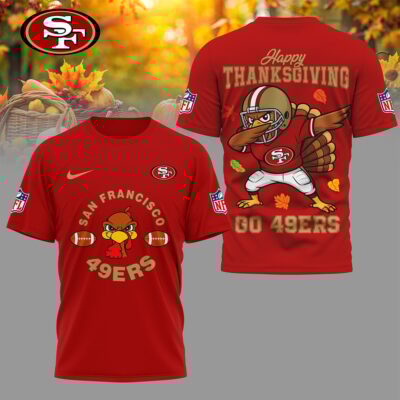 San Francisco 49ers | Premium NFL Turkey Game 3D Shirt
