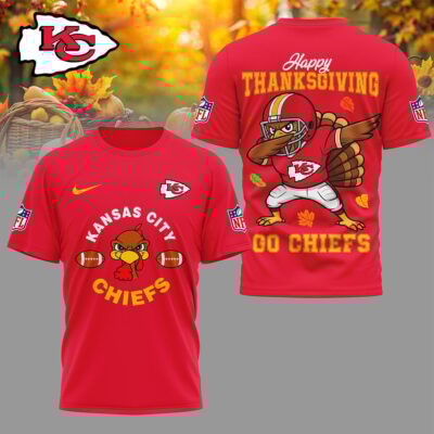 Kansas City Chiefs | Premium NFL Turkey Game 3D Shirt