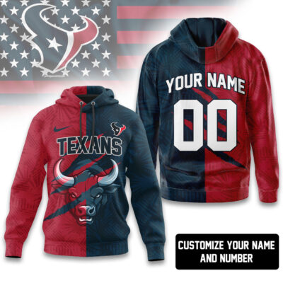 Houston Texans | Premium NFL Split Color Hoodie