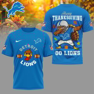 Detroit Lions | Premium NFL Turkey Game 3D Shirt