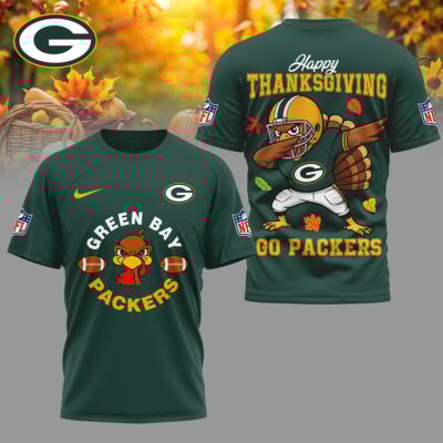 Green Bay Packers | Premium NFL Turkey Game 3D Shirt