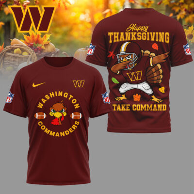 Washington Commanders | Premium NFL Turkey Game 3D Shirt