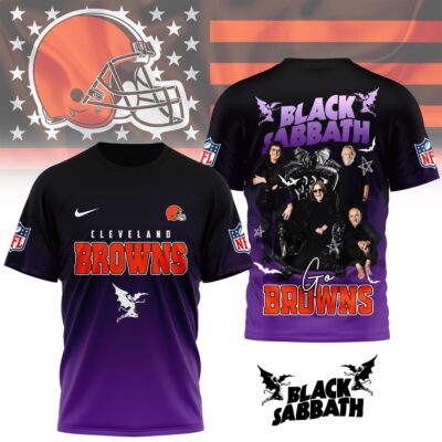 Cleveland Browns | Premium NFL Black Sabbath Fan 3D Shirt - 4XL