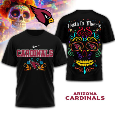Arizona Cardinals | Premium NFL Day of the Dead 3D Shirt
