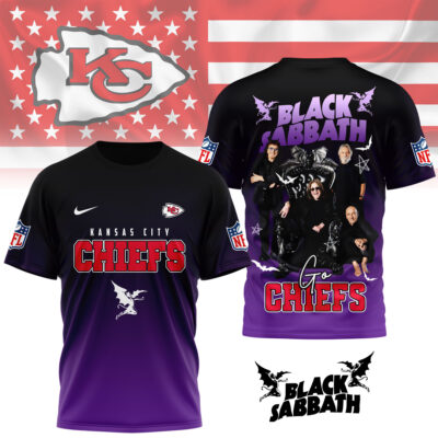 Kansas City Chiefs | Premium NFL Black Sabbath Fan 3D Shirt - L