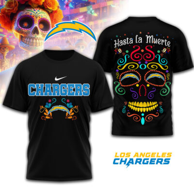 Los Angeles Chargers | Premium NFL Day of the Dead 3D Shirt