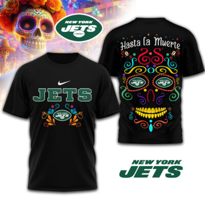 New York Jets | Premium NFL Day of the Dead 3D Shirt