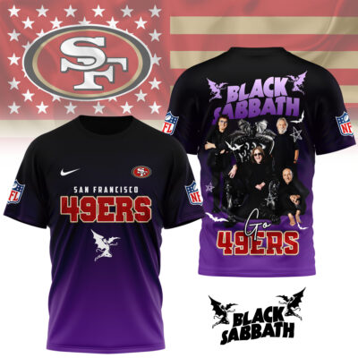 San Francisco 49ers | Premium NFL Black Sabbath Fan 3D Shirt - 2XL