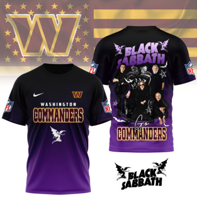 Washington Commanders | Premium NFL Black Sabbath Fan 3D Shirt - 3XL
