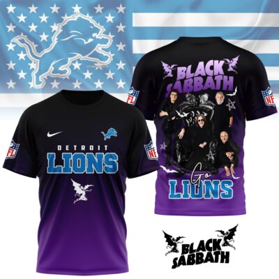 Detroit Lions | Premium NFL Black Sabbath Fan 3D Shirt - 3XL
