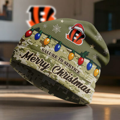 Cincinnati Bengals | Premium NFL Salute To Service Beanie Hat - Default Title