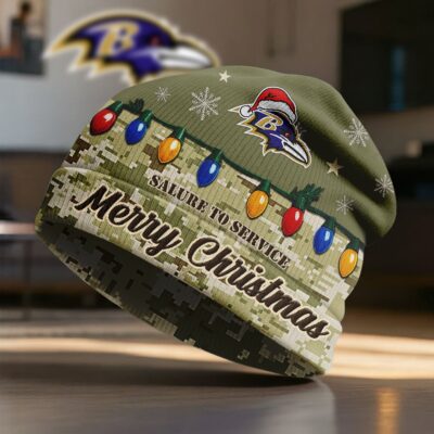 Baltimore Ravens | Premium NFL Salute To Service Beanie Hat