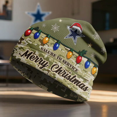Dallas Cowboys | Premium NFL Salute To Service Beanie Hat - Default Title