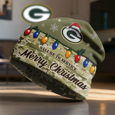 Green Bay Packers | Premium NFL Salute To Service Beanie Hat - Default Title