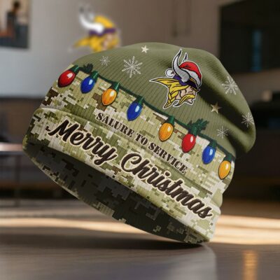 Minnesota Vikings | Premium NFL Salute To Service Beanie Hat