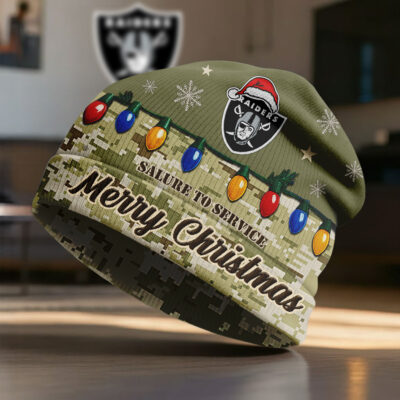 Las Vegas Raiders | Premium NFL Salute To Service Beanie Hat