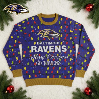 Baltimore Ravens | Premium NFL Christmas Ugly Sweater