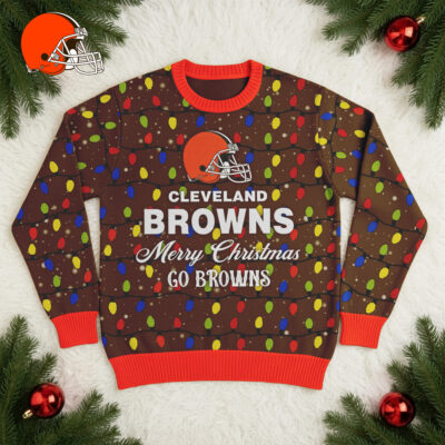 Cleveland Browns | Premium NFL Christmas Ugly Sweater
