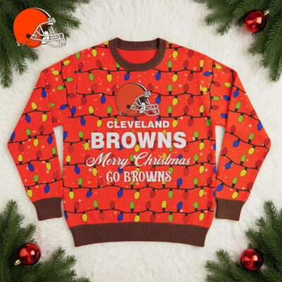Cleveland Browns | Premium NFL Christmas Ugly Sweater