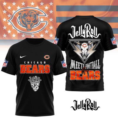 Chicago Bears | Premium NFL Jelly Roll Fan 3D Shirt