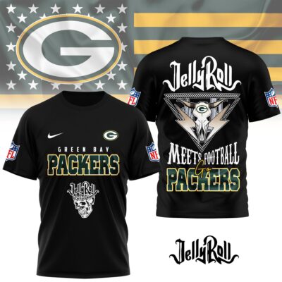 Green Bay Packers | Premium NFL Jelly Roll Fan 3D Shirt - 4XL