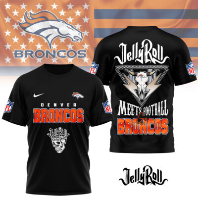 Denver Broncos | Premium NFL Jelly Roll Fan 3D Shirt