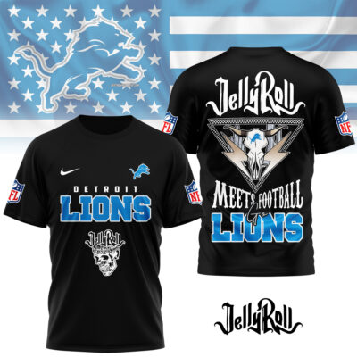 Detroit Lions | Premium NFL Jelly Roll Fan 3D Shirt - 5XL