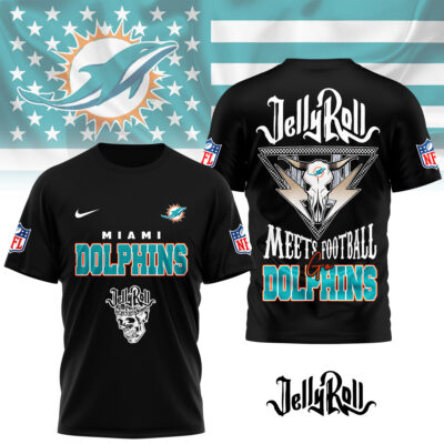 Miami Dolphins | Premium NFL Jelly Roll Fan 3D Shirt - M
