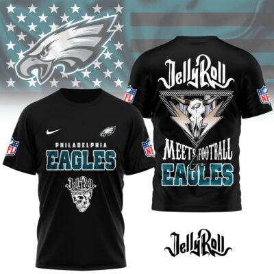 Philadelphia Eagles | Premium NFL Jelly Roll Fan 3D Shirt