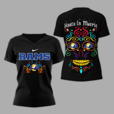 Los Angeles Rams | Premium NFL Day of the Dead 3D Shirt