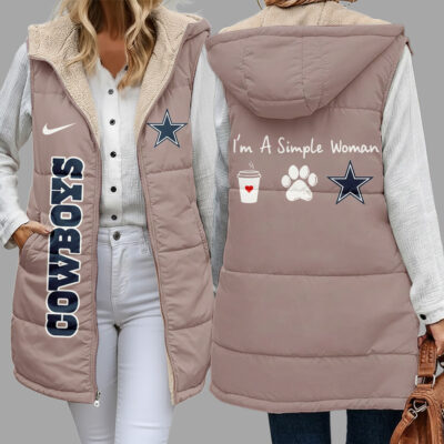 Dallas Cowboys | Premium NFL Simple Girl Quilted Vest
