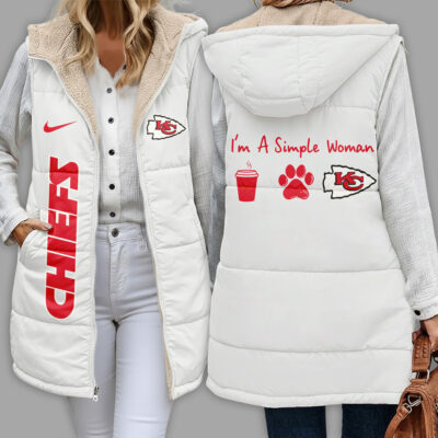 Kansas City Chiefs | Premium NFL Simple Girl Quilted Vest