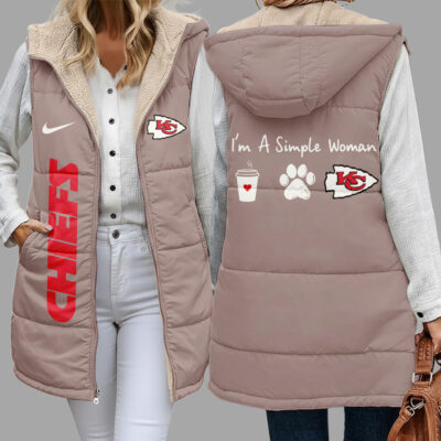 Kansas City Chiefs | Premium NFL Simple Girl Quilted Vest