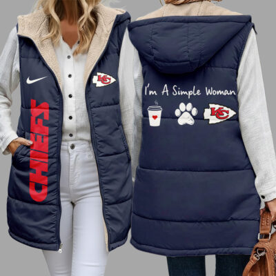 Kansas City Chiefs | Premium NFL Simple Girl Quilted Vest