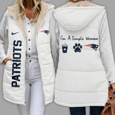 New England Patriots | Premium NFL Simple Girl Quilted Vest