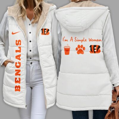Cincinnati Bengals | Premium NFL Simple Girl Quilted Vest