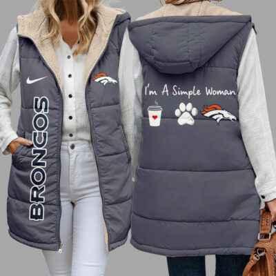 Denver Broncos | Premium NFL Simple Girl Quilted Vest