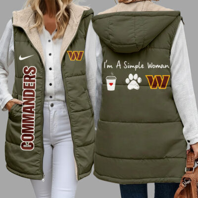 Washington Commanders | Premium NFL Simple Girl Quilted Vest