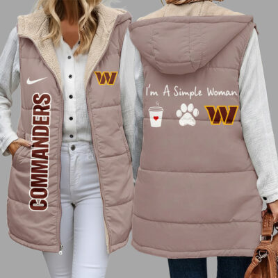 Washington Commanders | Premium NFL Simple Girl Quilted Vest