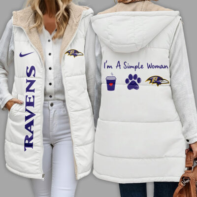 Baltimore Ravens | Premium NFL Simple Girl Quilted Vest