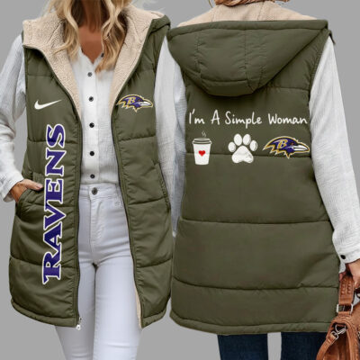 Baltimore Ravens | Premium NFL Simple Girl Quilted Vest