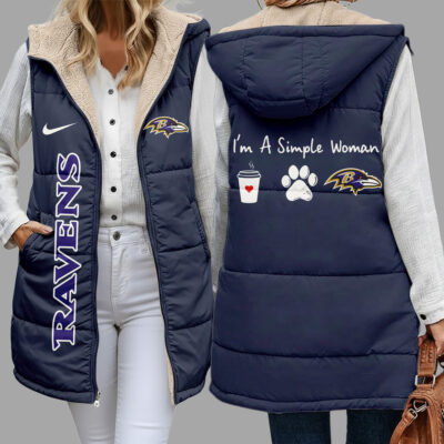 Baltimore Ravens | Premium NFL Simple Girl Quilted Vest