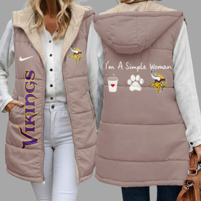 Minnesota Vikings | Premium NFL Simple Girl Quilted Vest