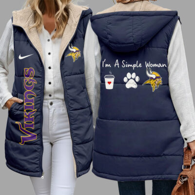 Minnesota Vikings | Premium NFL Simple Girl Quilted Vest