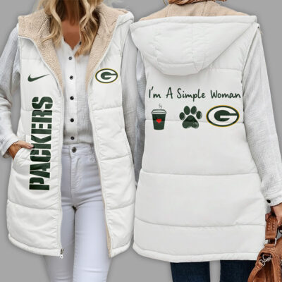 Green Bay Packers | Premium NFL Simple Girl Quilted Vest