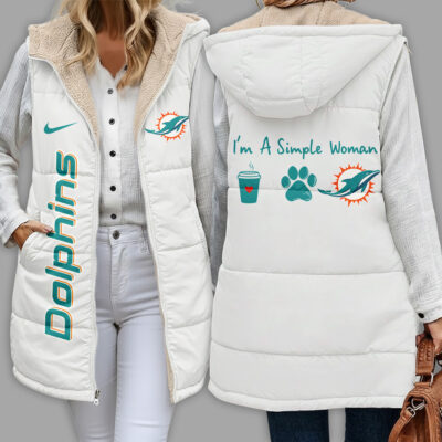 Miami Dolphins | Premium NFL Simple Girl Quilted Vest