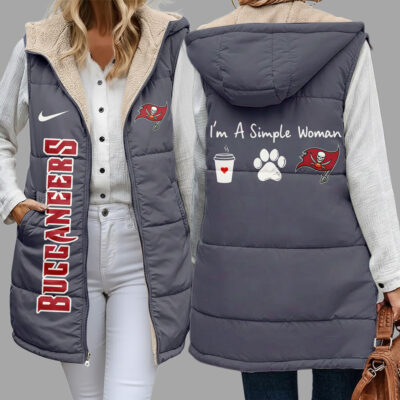 Tampa Bay Buccaneers | Premium NFL Simple Girl Quilted Vest