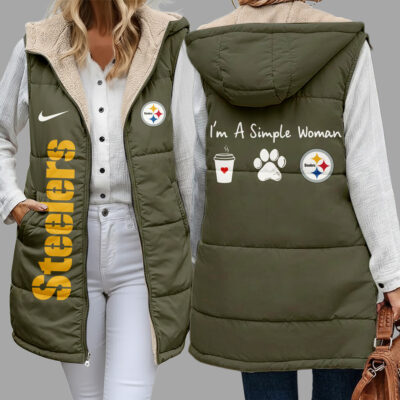 Pittsburgh Steelers | Premium NFL Simple Girl Quilted Vest