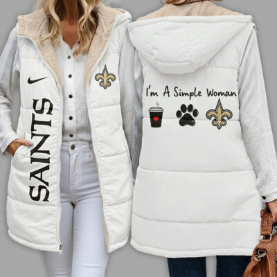 New Orleans Saints | Premium NFL Simple Girl Quilted Vest