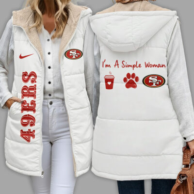 San Francisco 49ers | Premium NFL Simple Girl Quilted Vest